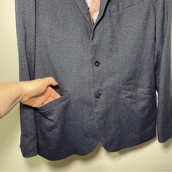 Ted Baker Men’s Navy lined business casual sport career blazer in size 4 (L) - Picture 5 of 10